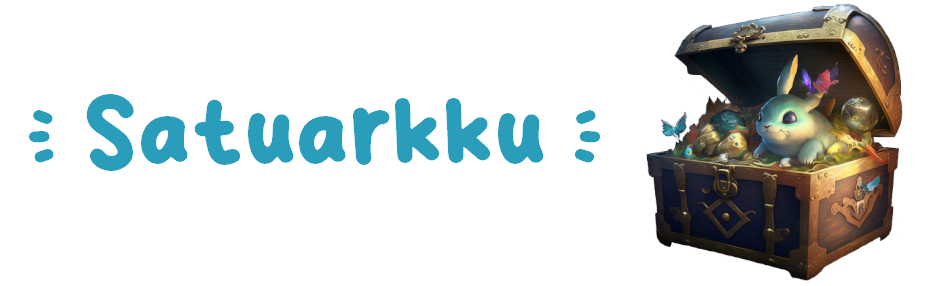 Satuarkku-projektin logo ja otsikkoteksti 'Satuarkku'